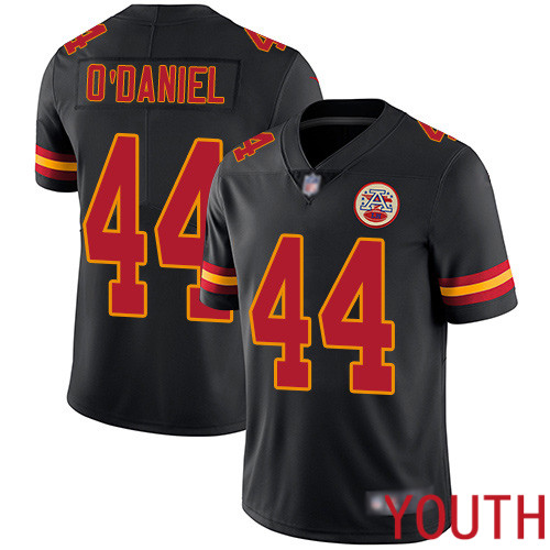 Youth Kansas City Chiefs #44 ODaniel Dorian Limited Black Rush Vapor Untouchable Nike NFL Jersey->youth nfl jersey->Youth Jersey